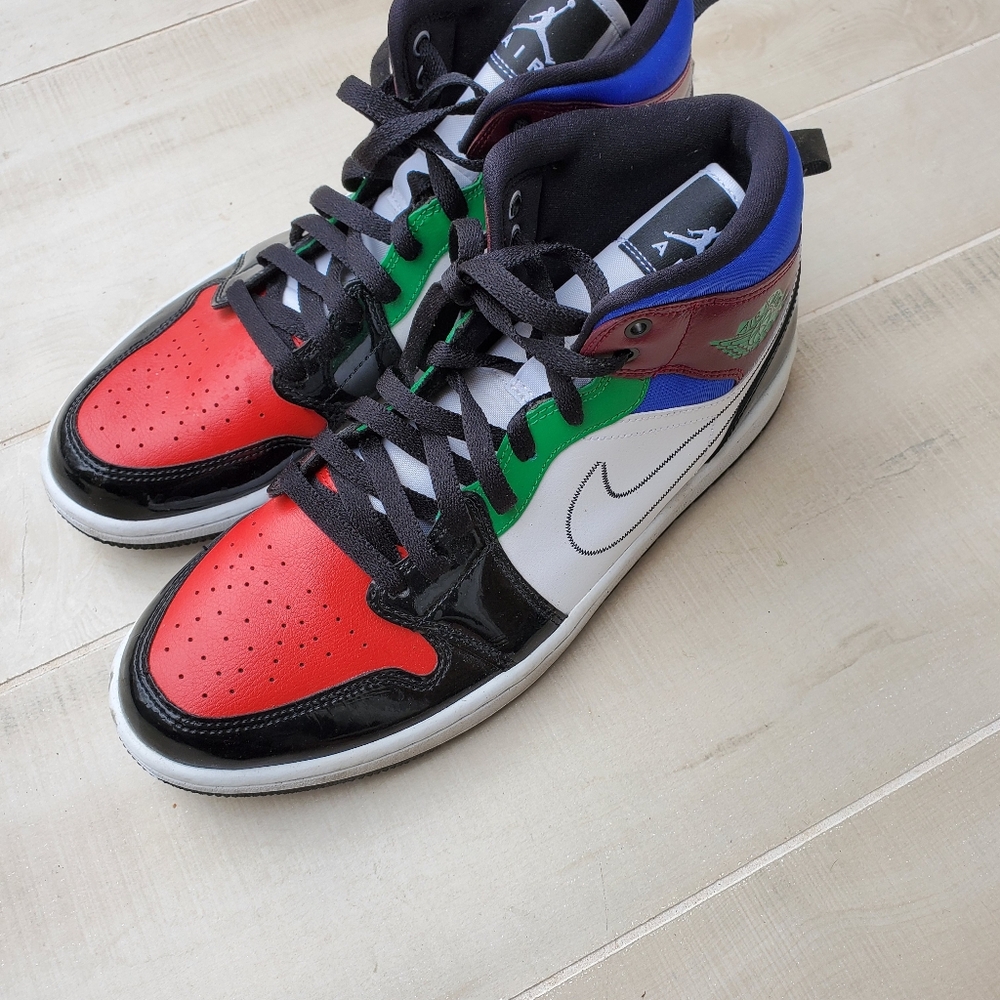 Air Jordan Multicolor High-Top Sneakers - Picture 5 of 8